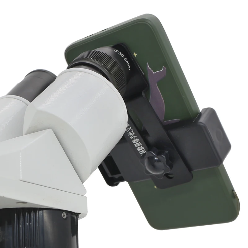 Telefonclip für Mikroskop mit 12,5-fachem Okularlinse, Handy-Montageadapter, Teleskop-Zubehör, Durchmesser 23,2 mm, 30 mm, 30,5 mm – Detail 6