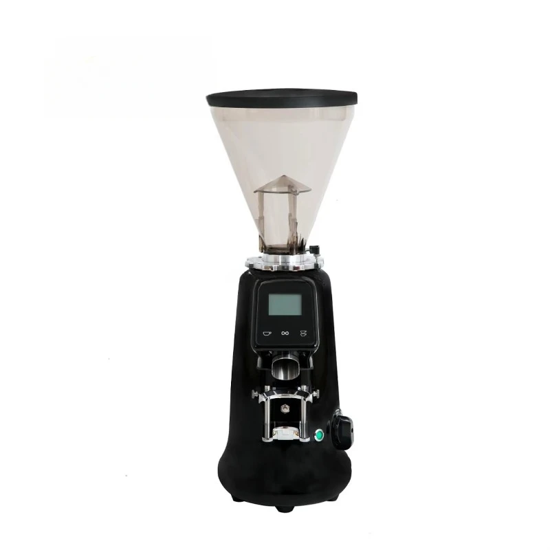 Portable Adjustable Stainless Steel Flat Burr Digital Automatic Coffee Grinder