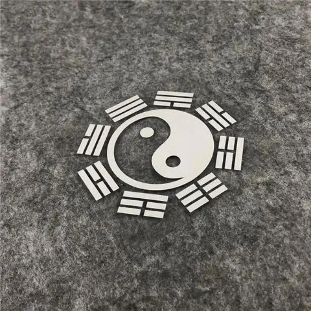 Chinese Bagua Yin Yang Rainbow Sticker/Holographic Vinyl Art Decal/Waterproof Auto Motorcycle Helmet Laptop Graphic Ornament