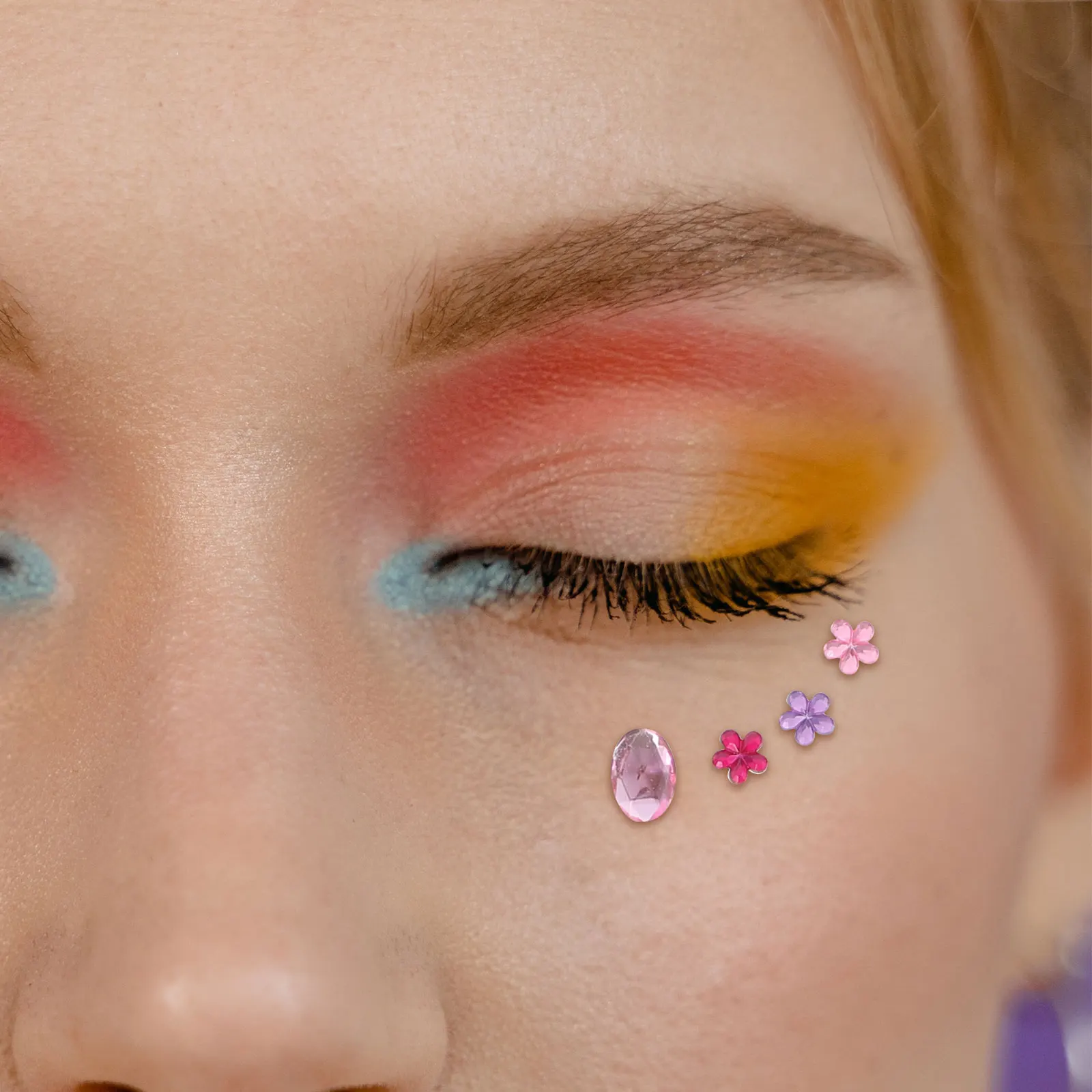 أكريليك وجه أحجار كريمة 12 ورقة ملصقات حجر الراين التصاق قوي للحرف اليدوية والأظافر أحجار كريمة لاصقة للحرف اليدوية