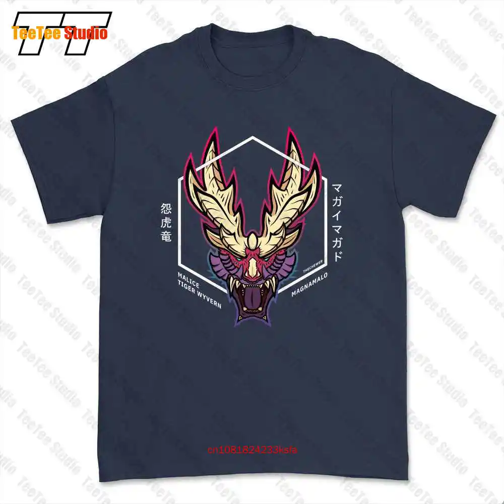 Magnamalotee Monster Hunter Rise Classic Tiger Malice T-shirt Tee W7MF