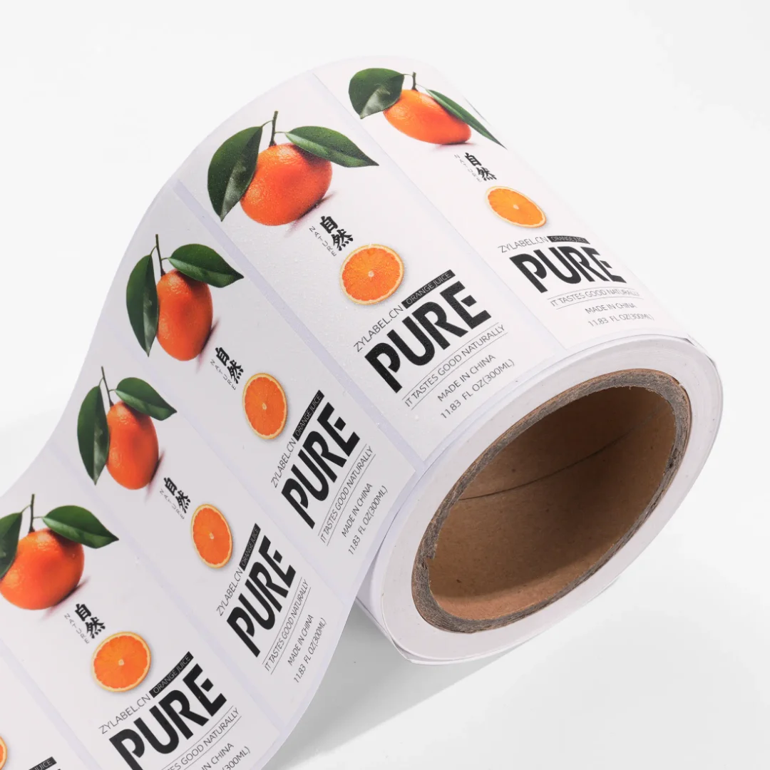Etykiety na butelki napojów z PVC, wodoodporne, personalizowane naklejki na produkty płynne do napojów — zdjęcie produktu 2