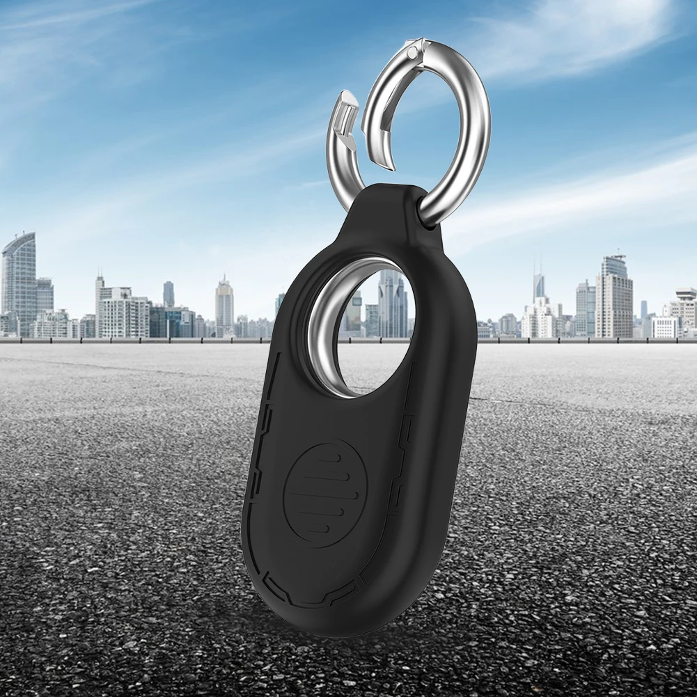 Silicone Case Anti-lost Cover Sleeve Shockproof with Keychain Soft Protective Sleeve Anti-Drop for Samsung Galaxy SmartTag 2
