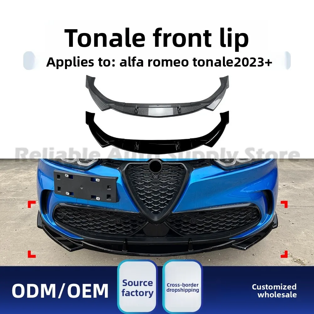 

Sporty Style Front Lip for 2023+ Alfa Romeo Tonale , OEM Look ABS Splitter, Easy Installation, Gloss Black Styling Body Kit