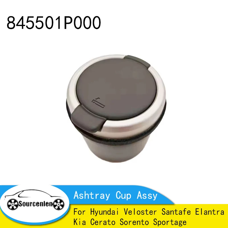 

84550-1P000 New Genuine Ashtray Cup Assy Console For Hyundai Veloster Santafe Elantra Kia Cerato Sorento Sportage 845501P000