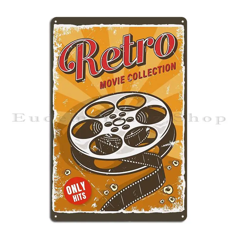 Retro Movie Collection Cinema Ticket Metal Plaque Poster Printing Garage Create Garage Iron Tin Sign Poster