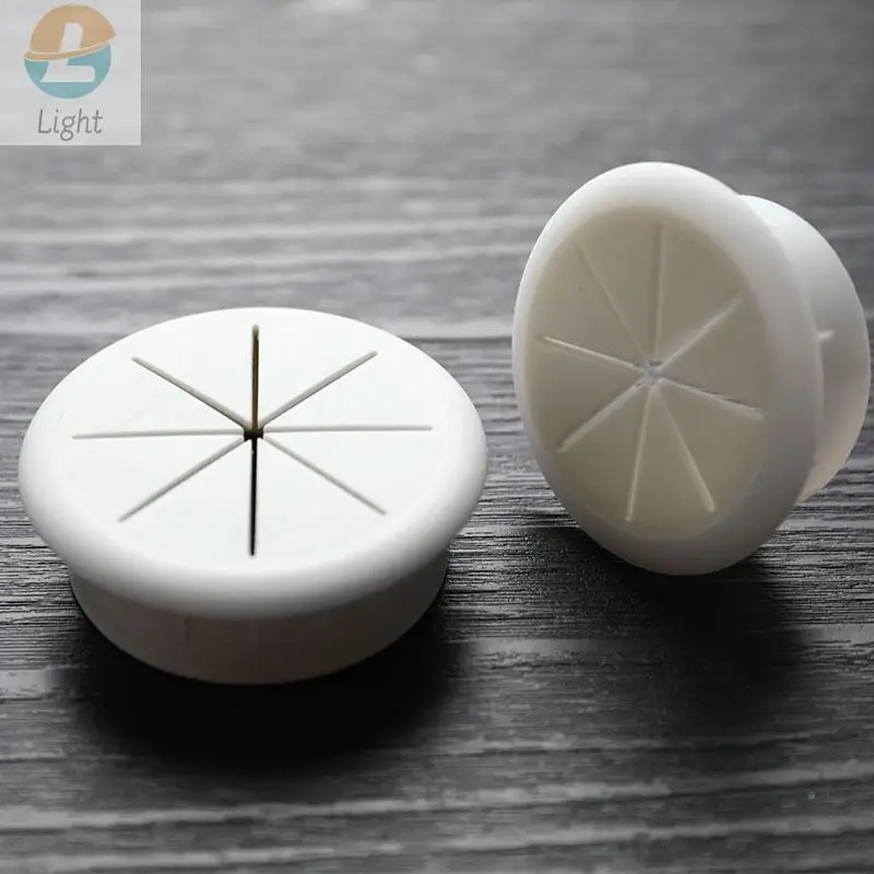 1Pc Flexible Silicone Cable Hole Cover Desk Cord Grommet Rubber Grommets