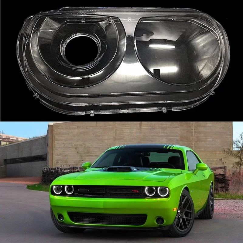 

Автомобильные аксессуары для Dodge Challenger SRT Hellcat 2008-2020, прозрачный абажур, налобный фонарь из оргстекла