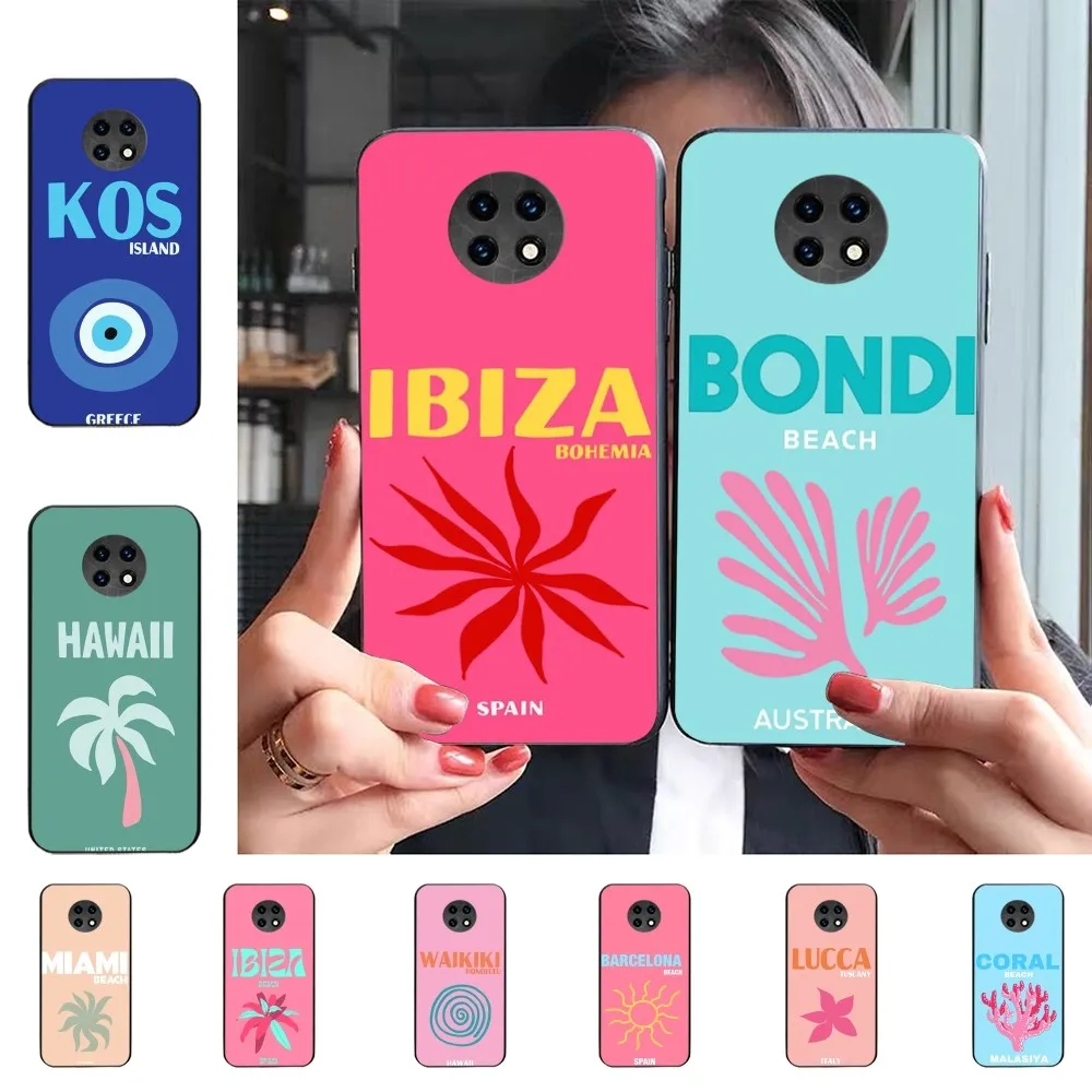 Bali Ibiza Capri Bondi Palm Phone Case For Redmi 5 6 7 8 9 10 Plus Pro 6 7 8 9 A GO K20 K30 K40 Pro Plus F3 Fundas