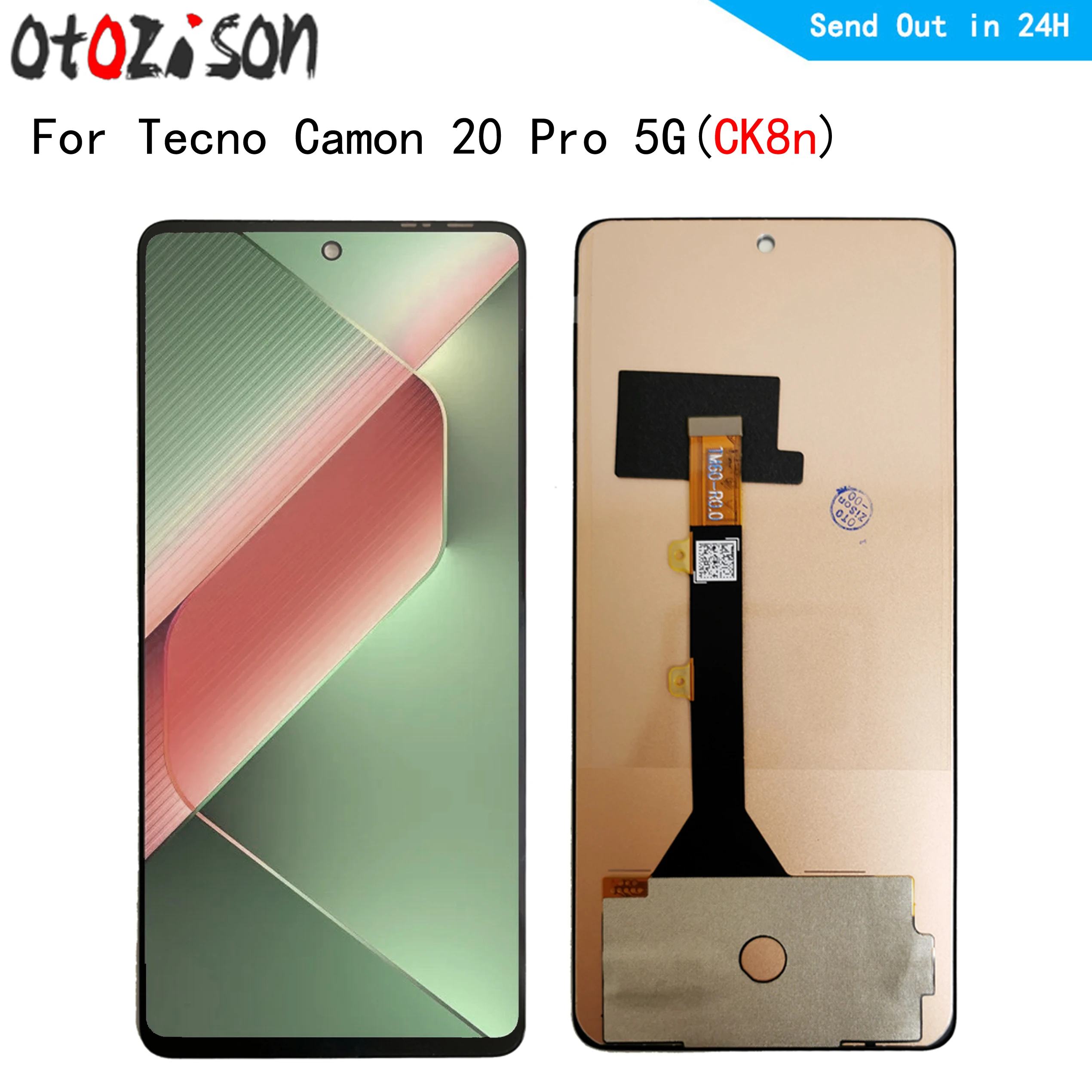 

CK8n 6.67" TFT Display For Tecno Camon 20 Pro 5G LCD Display Touch Panel Screen Digitizer With Frame Assembly For Camon20Pro 5G
