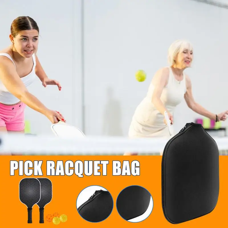 Pickle Ball Paddle Case Tennis Ball Bag Tennis Ball Bag Ball Backpack For Women Pick Racquet Bag Smooth Zipper Design For Adults