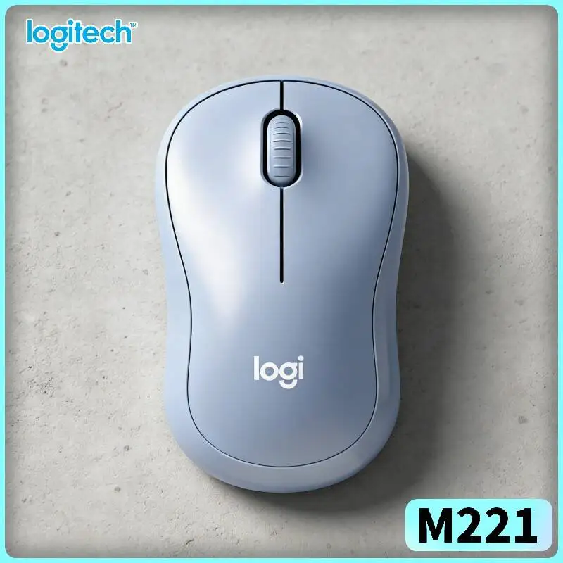Logitech M221 Silent Optical Mouse - USB Plug-and-Play, Quiet Mode, Fast Response, Laptop Desktop Tablets