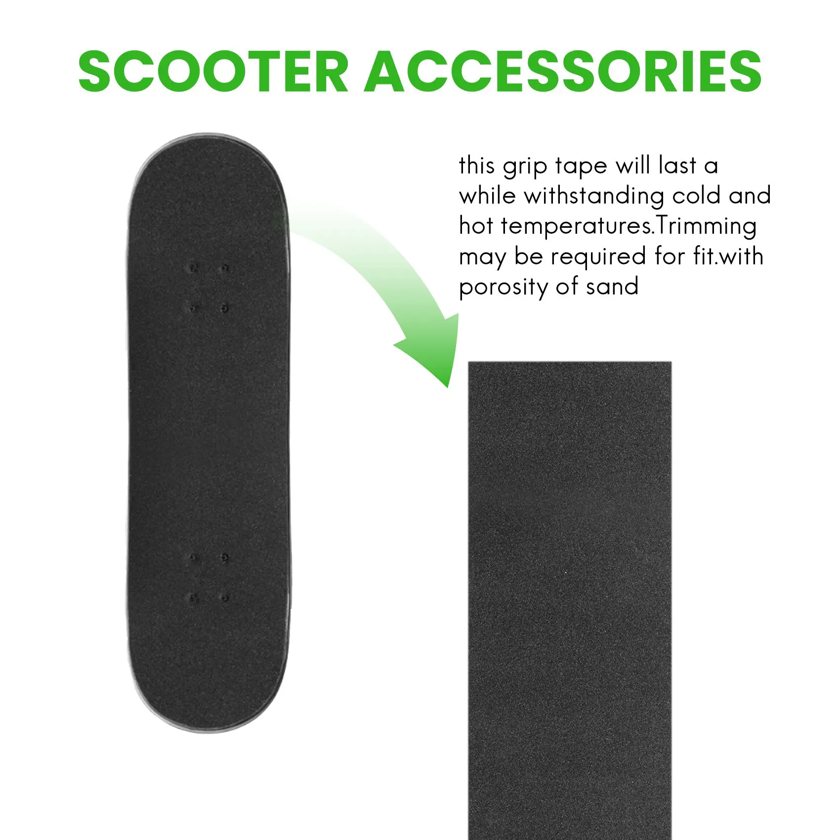 Waterdichte Skateboard Grip Tape Geperforeerde Grip Tape Skate Scooter