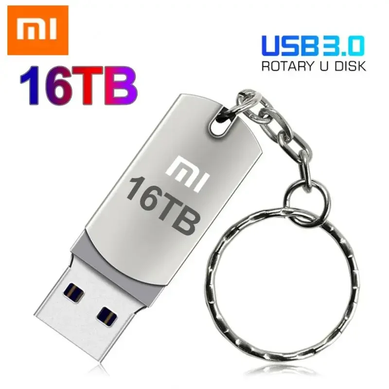 Xiaomi 16TB USB 3.0 Pen Drive 8TB 4TB High Speed Transfer Metal SSD Pendrive Cle Portable U Disk Flash Drive Memoria USB Stick