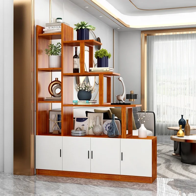 Luxury Racks Wine Cabinets Modern Wooden Simplicity Living Room Wine Cabinets Liquor Wall Meuble Vin European Furniture QF50JG