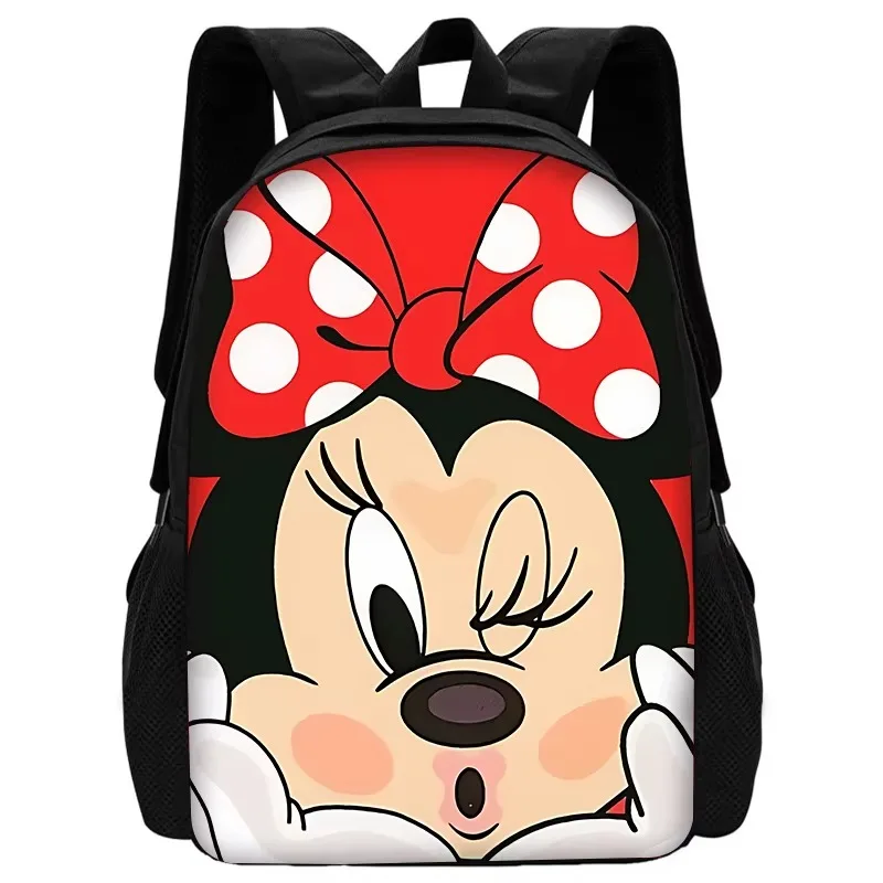 Cartoon Mouse Mickeys Minnie Kids Backpacks Boys and Girls Student Birthday Gift School Bags Unisex Camping Durable Rucksack