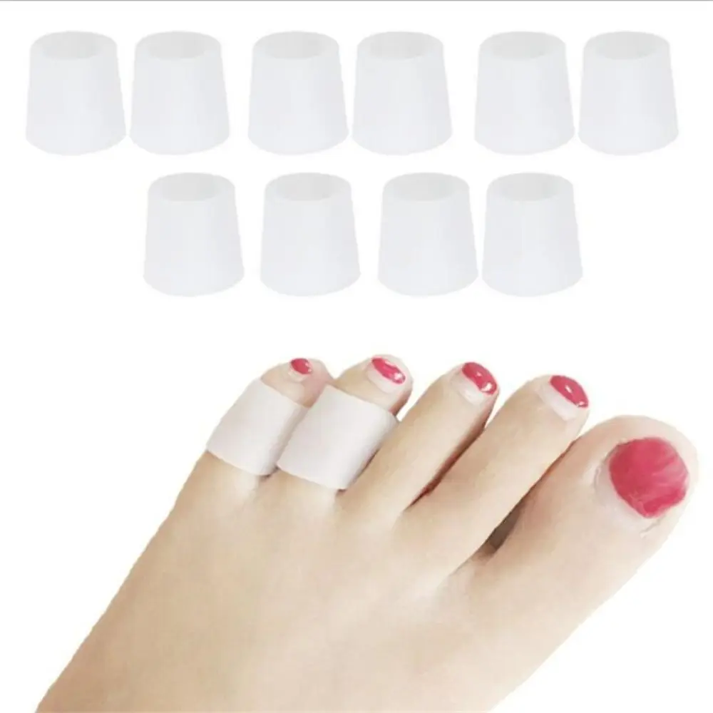 Silicone Gel Little Toe Tubo Brace, alta elasticidade, alívio da dor do pé, Corncob Tampa Ajustador, separador do dedo, dedo