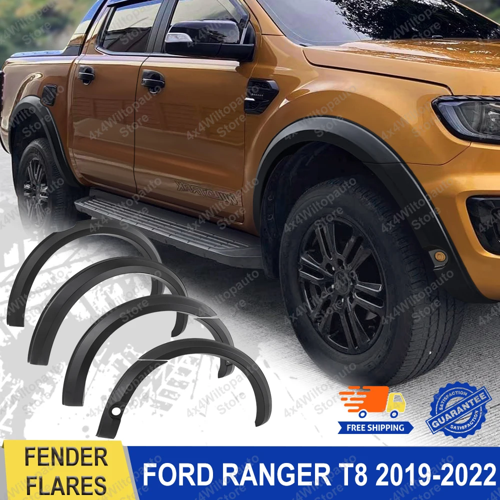 

Fender Flares Wheel Arch Extension For Ford Ranger T8 Wildtrak 2019 2020 2021 2022 With Sensor Universal 3cm Car Accessories