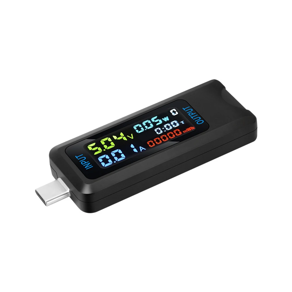 Typ-C USB Tester Voltmeter Amperemeter Kapazitätstester DC 4,5~36V 0-8A Multifunktions-Powerbank-Ladegerät-Detektor – Detail 14