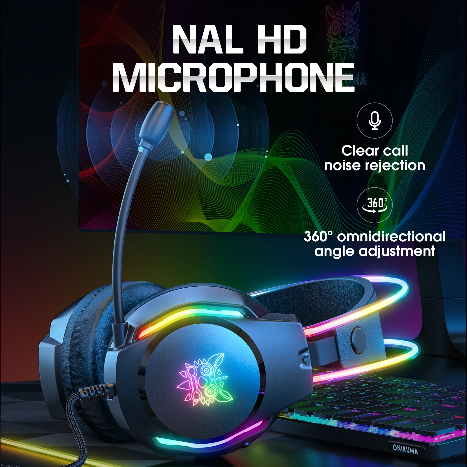 ONIKUMA X26 Wired Headphone wi - огляд і ціна Gaming Headset Rgb