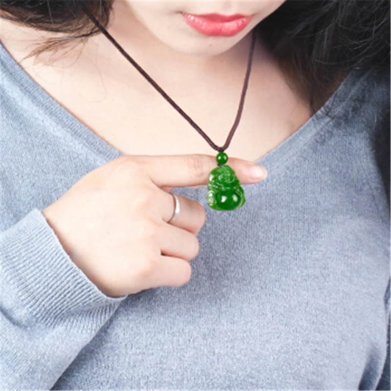 

, Laughing Buddha , Hotan , Women's Jade Pendant
