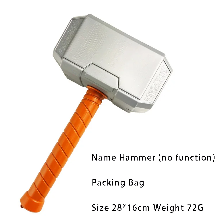 Thor Prop Hammer for Halloween Party, Modelo de arma, Brinquedos plásticos