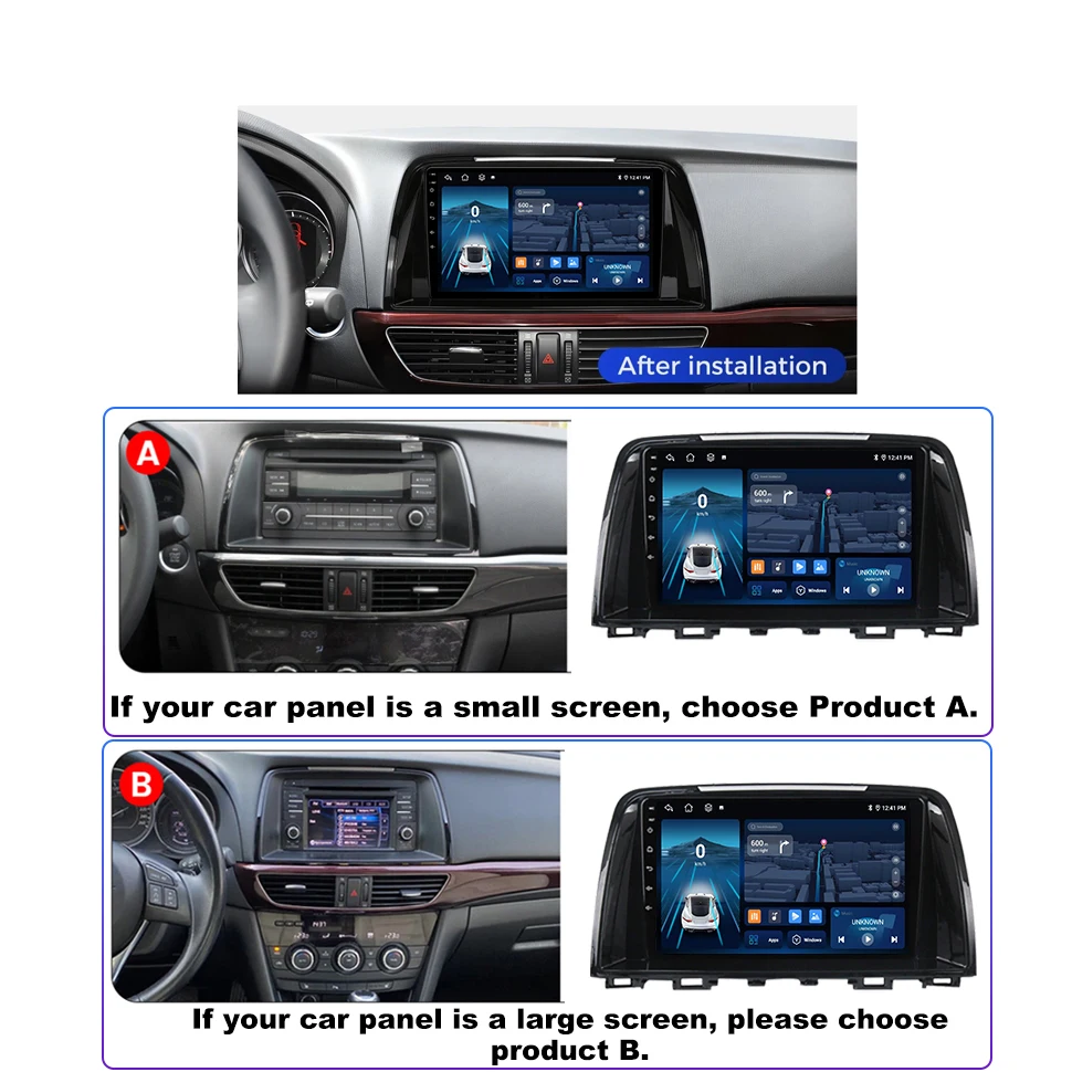 2 Din Android Autoradio CarPlay Car Radio Stereo for Mazda 6 Atenza 3 GJ 2012-2017 Multimedia Navigation GPS 4G Head Unit 8Core