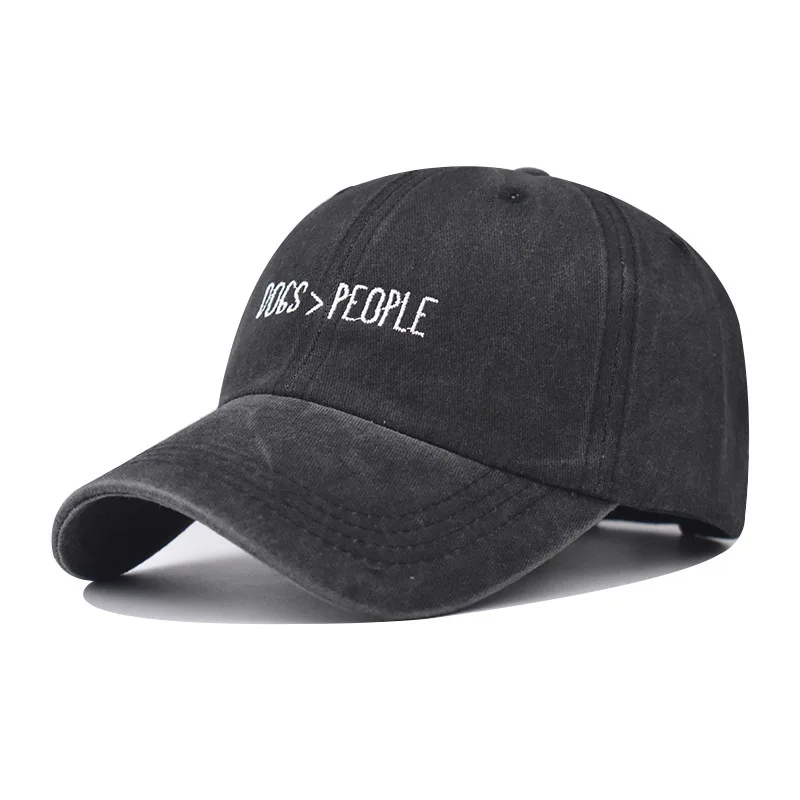 

Washed Vintage Small Letter Baseball Unisex Denim Simple Distressed Dad Hat