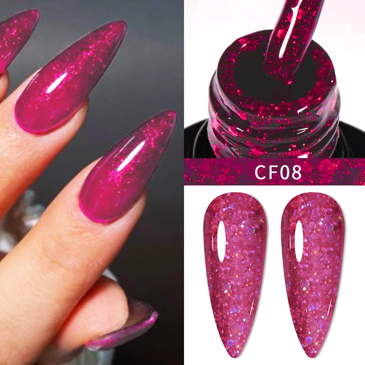 4pc ensemble de vernis à ongles Gel Semi 7ml Gel hybride Permanent vernis à ongles couche de finition tremper UV LED Gel d'art des ongles