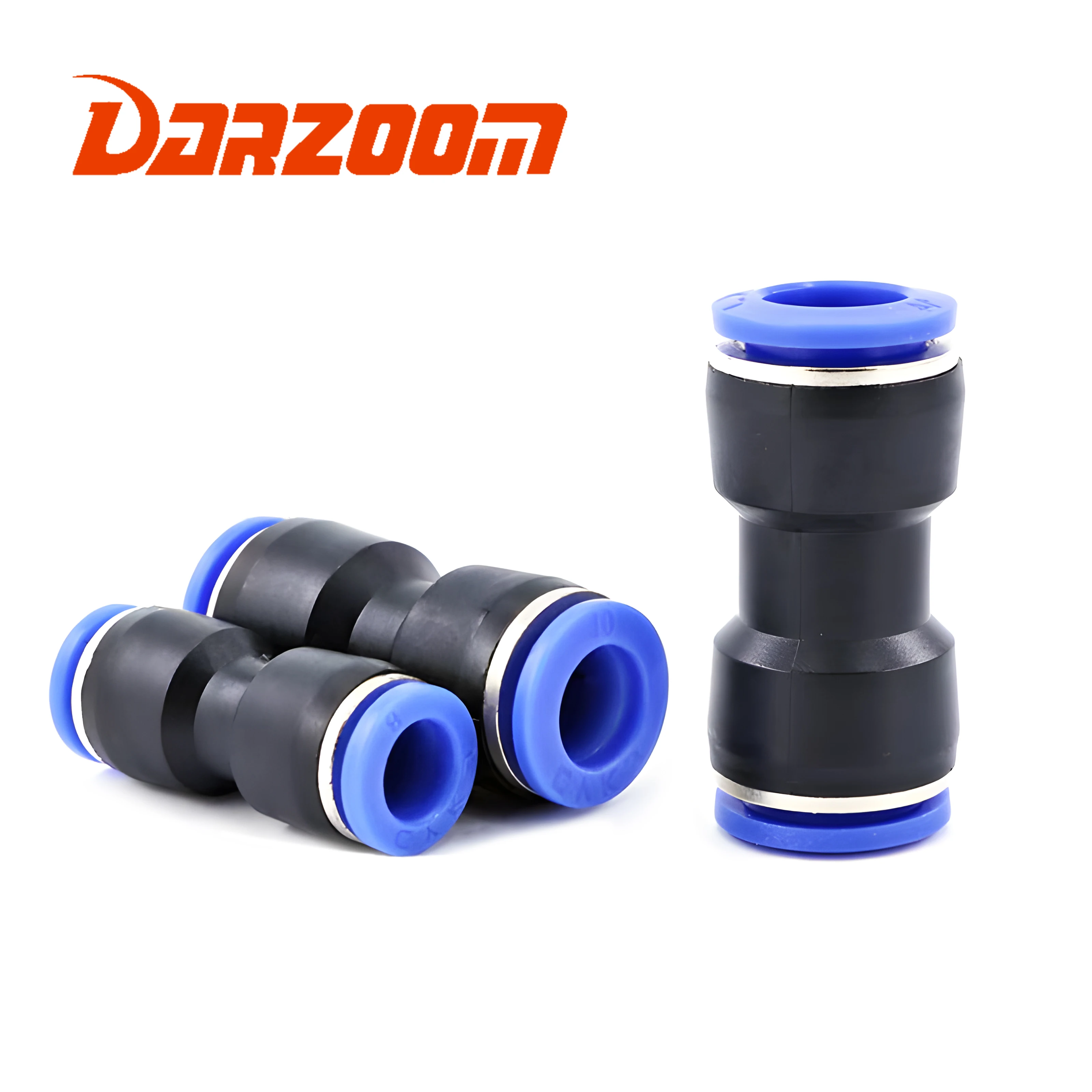 Pneumatic Fittings Fitting Plastic Connector PU 4mm 6mm 8mm 10mm For Air water Hose Tube Push in Straight Gas Quick Connection