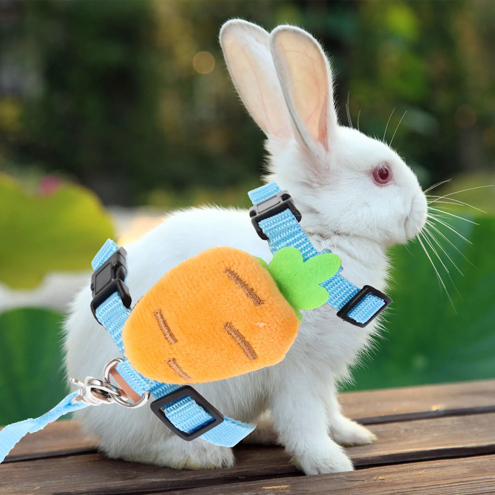 

2 Sets Pet Bunny Decor Harness and Leash for Rabbits Adorable Gear Accessory Adjustable Accessories Outfit