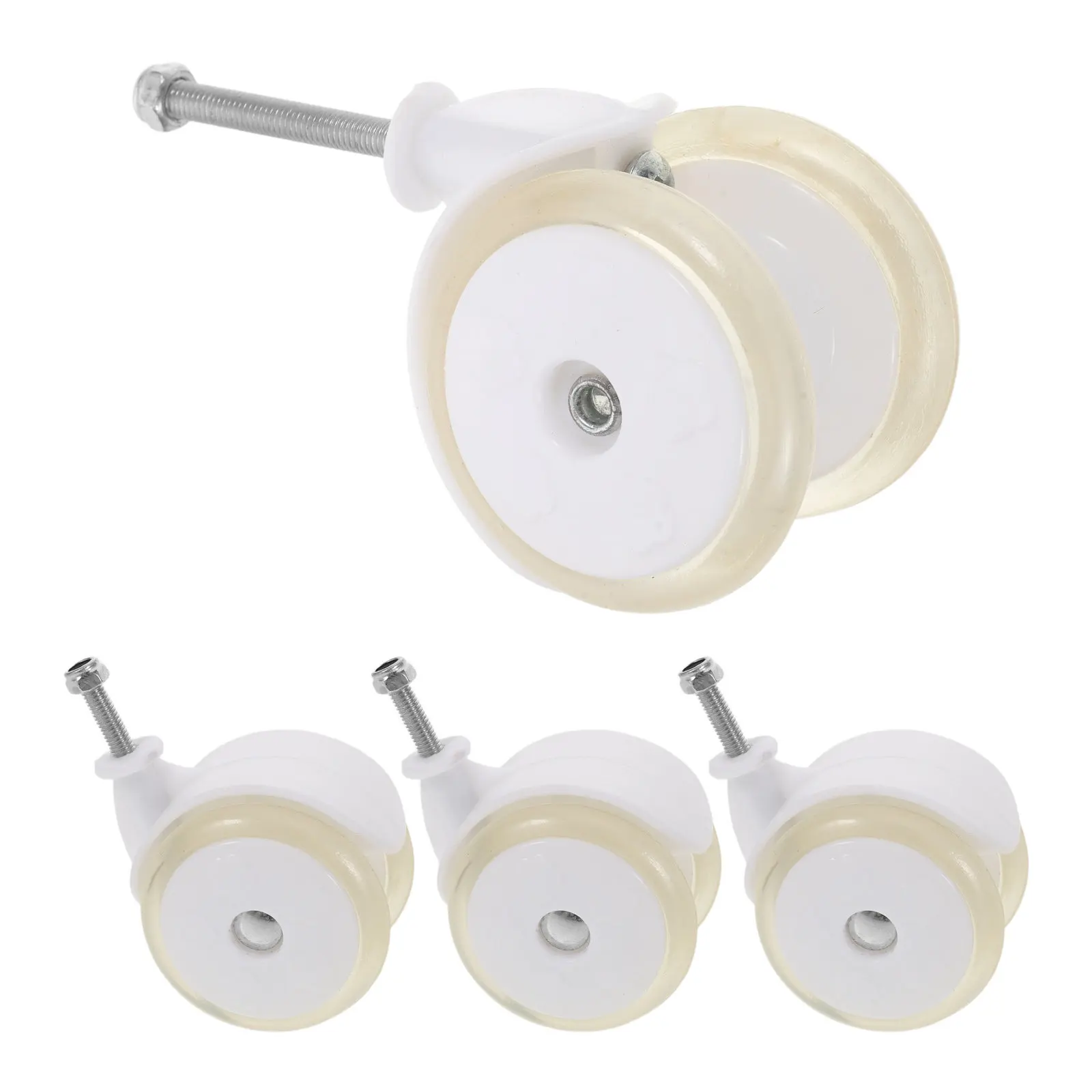 4Pcs Baby Walker Wheel Replacement Silent PU Casters No Noise Movement Enhanced Stability Universal Fit for Child Learning