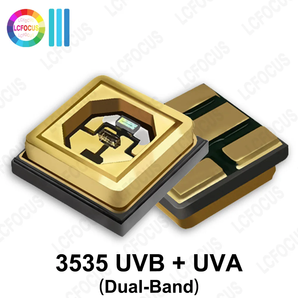 Lâmpada UVB + UVA de banda dupla LED UV LED chip 3535 SMD adequado para répteis, animais de estimação, suplemento de cálcio, fototerapia