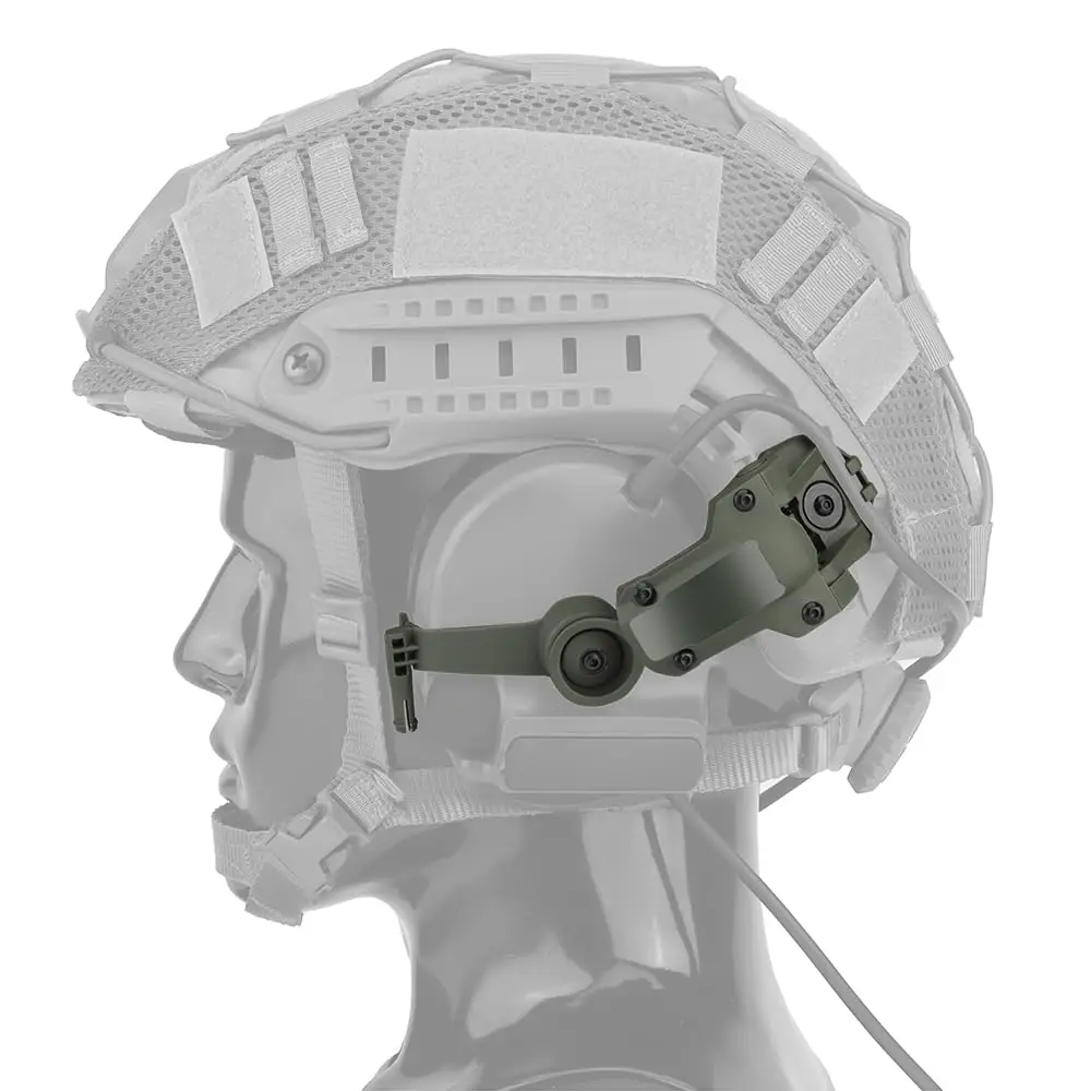 BOOIU Adaptador auriculares riel ARC casco táctico OPS-Core