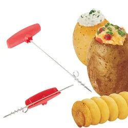 Sale Creative Potato Slicer Rotary Potato Tray Spiral Slicer Knife Handle Cut Potato Roll Kitchen Accessories Tools