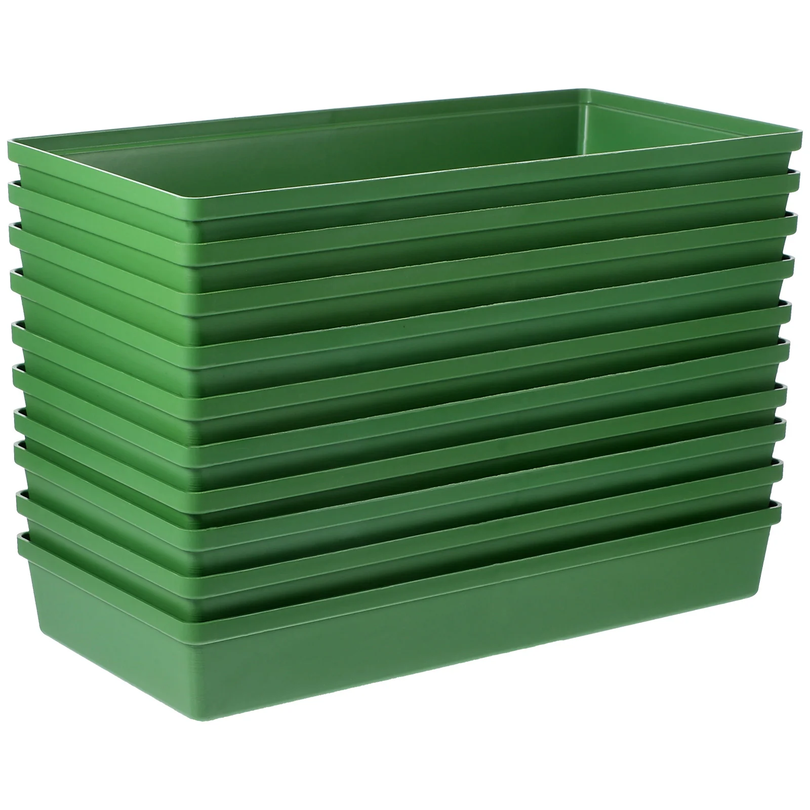 

10 Pcs Foam Blocks Flower Mud Fixing Plate Tray Faceplate Trays Floral Green Holder Office