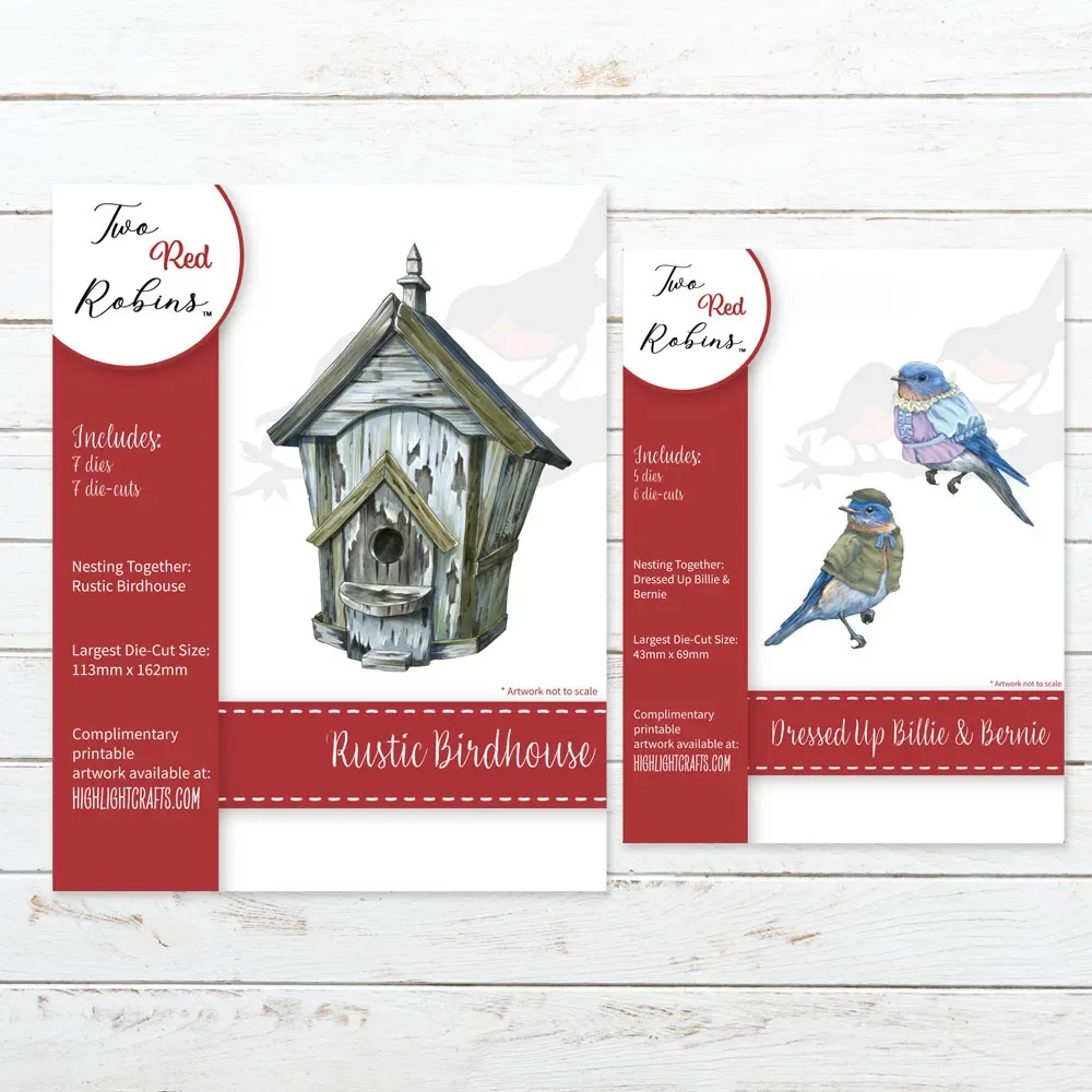 Nesting Together Dressed Up Billie Bernie Rustic Birdhouse Metal Cutting Dies Stamps Stencil Scrapbooking Diary Embossing Diy