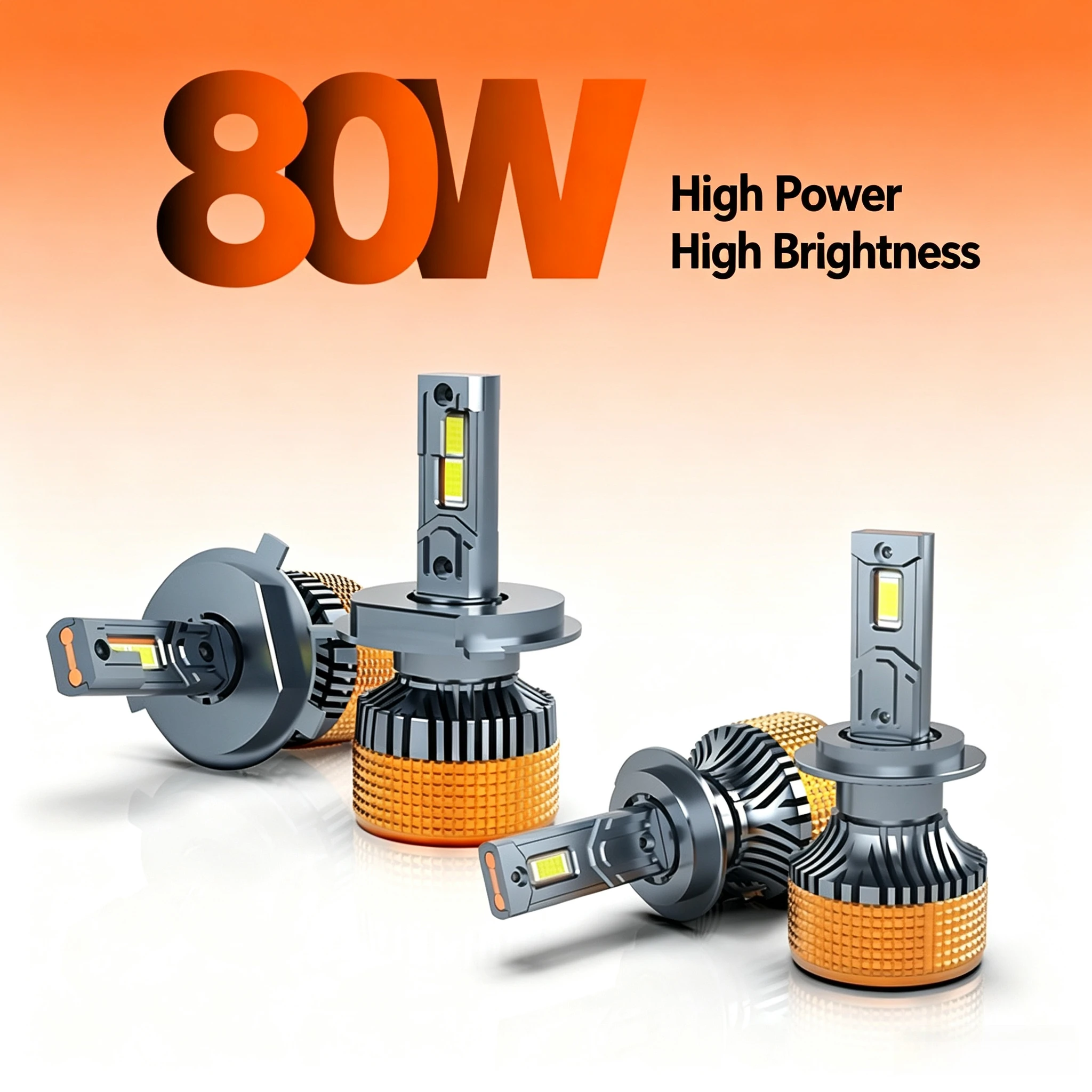 NXY 160W High Power LED Headlight Bulb Dual Copper Tube H11 H7 H4 9005 Super Bright Headlamp Hi Lo Beam 12V Retrofit Light 6000K
