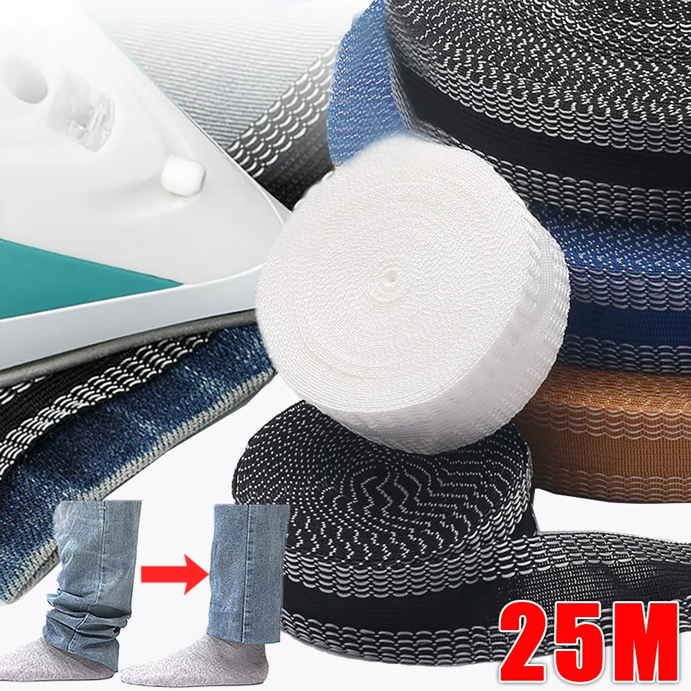 

New Self-Adhesive Pants Paste Trousers Edge Jeans Clothes Length Shorten Repair Iron-On Hem Tapes DIY Sewing Fabric Accessories