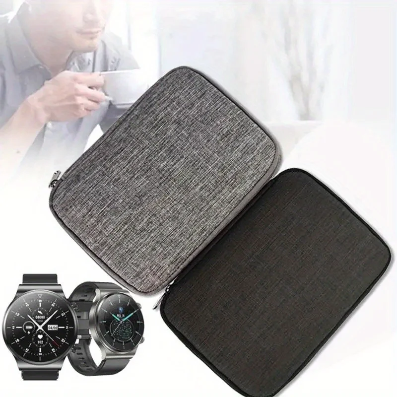 Impermeável Nylon Smart Watch Band Organizer, Design prático do punho, Correias eletrônicas Bolsa de transporte