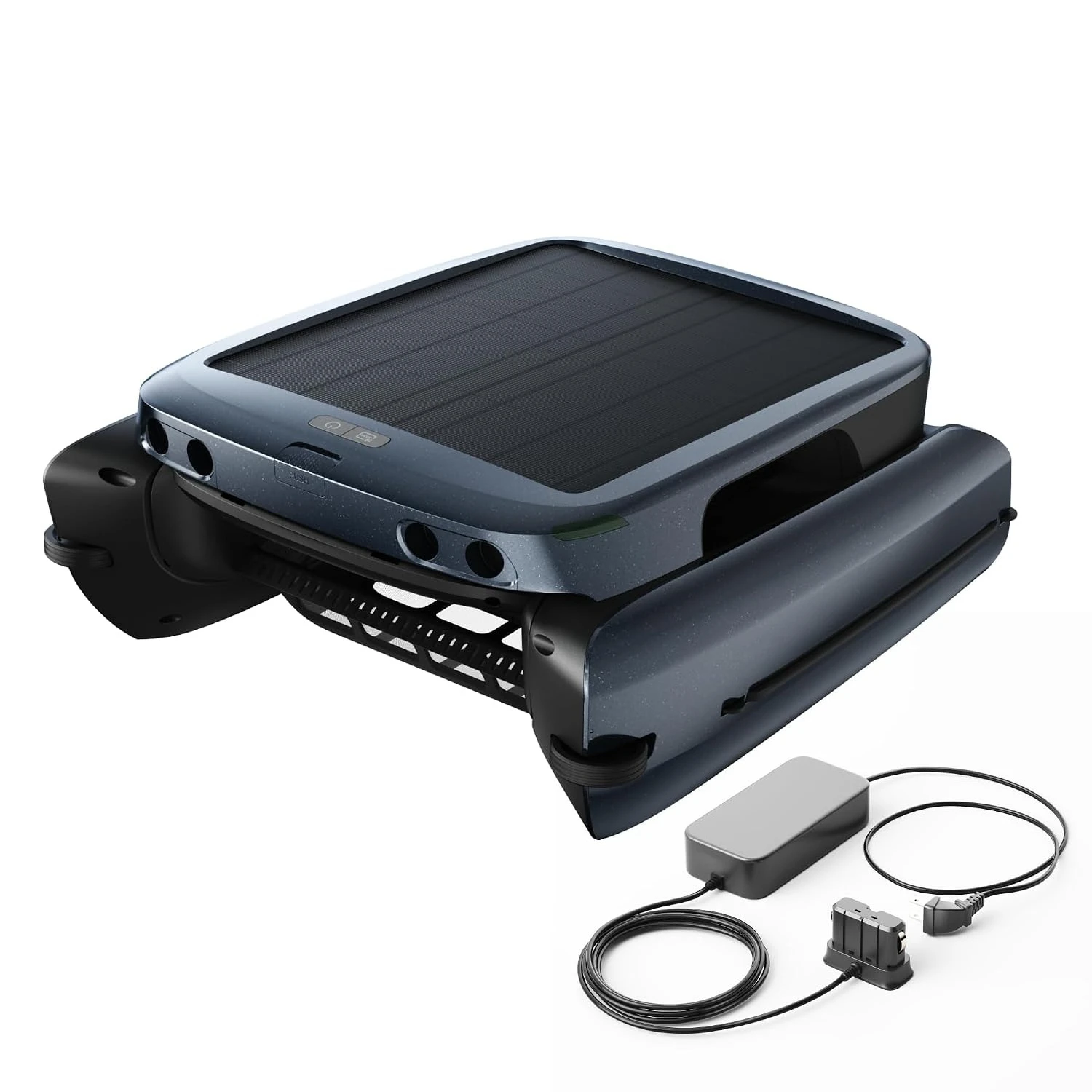 iSkim Solar-Powered Robotic Pool Surface Skimmer with Included Fast Charger, 10000mAh Battery, 28-Hour Runtime, 9L, Customized