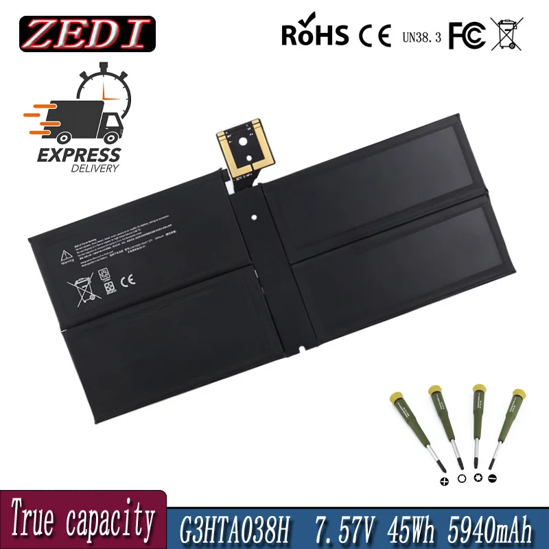 

ZEDI New Original DYNM02 G3HTA038H Laptop Battery For Microsoft Surface Pro5 1796 12.3'' Inch,Pro 6 1807 1809 Tablet PC