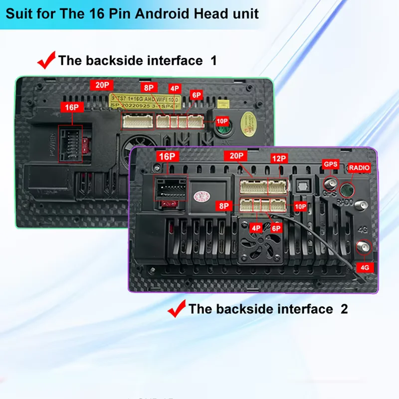 16pin Car Wiring Harness Adapter Canbus Box Decoder For 2004-2013 Volvo XC90 high Android Radio Plug Power Cable