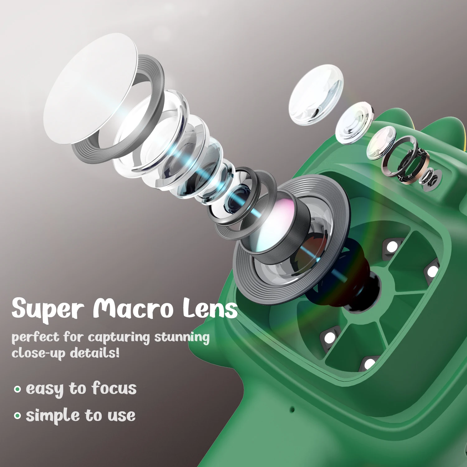 Kinderen Microscoop Speelgoed Draagbare Zakmicroscoop Voor Kinderen 24 ''Inch Scherm 16X Zoom Handheld Microscoop Speelgoed Cadeau Voor Kinderen