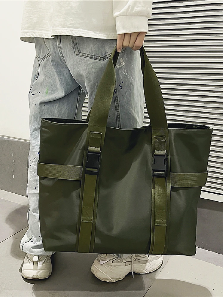 Niche Design 2022 Men\'s Shoulder Bag Fashion Brand Bag Large Capacity Student Bag Messenger Bag Tote Bag Handbag Laptop Bag