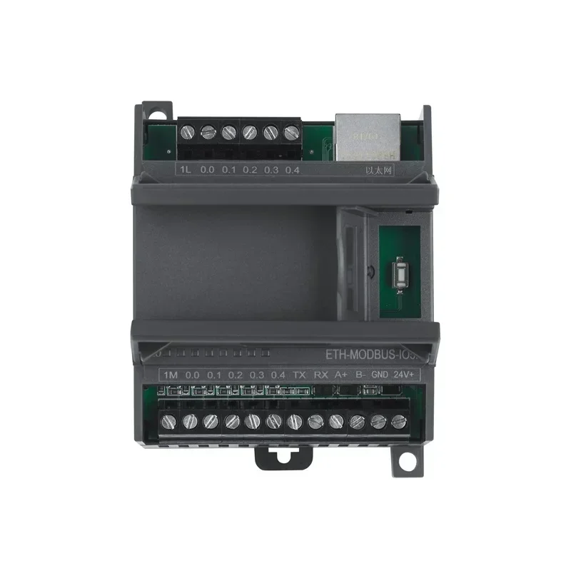 

Amsamotion ETH-MODBUS-IO5R Преобразование Modbus RTU TCP в RS232/RS485 5DI/5DO Релейный тип Ethernet-модуль