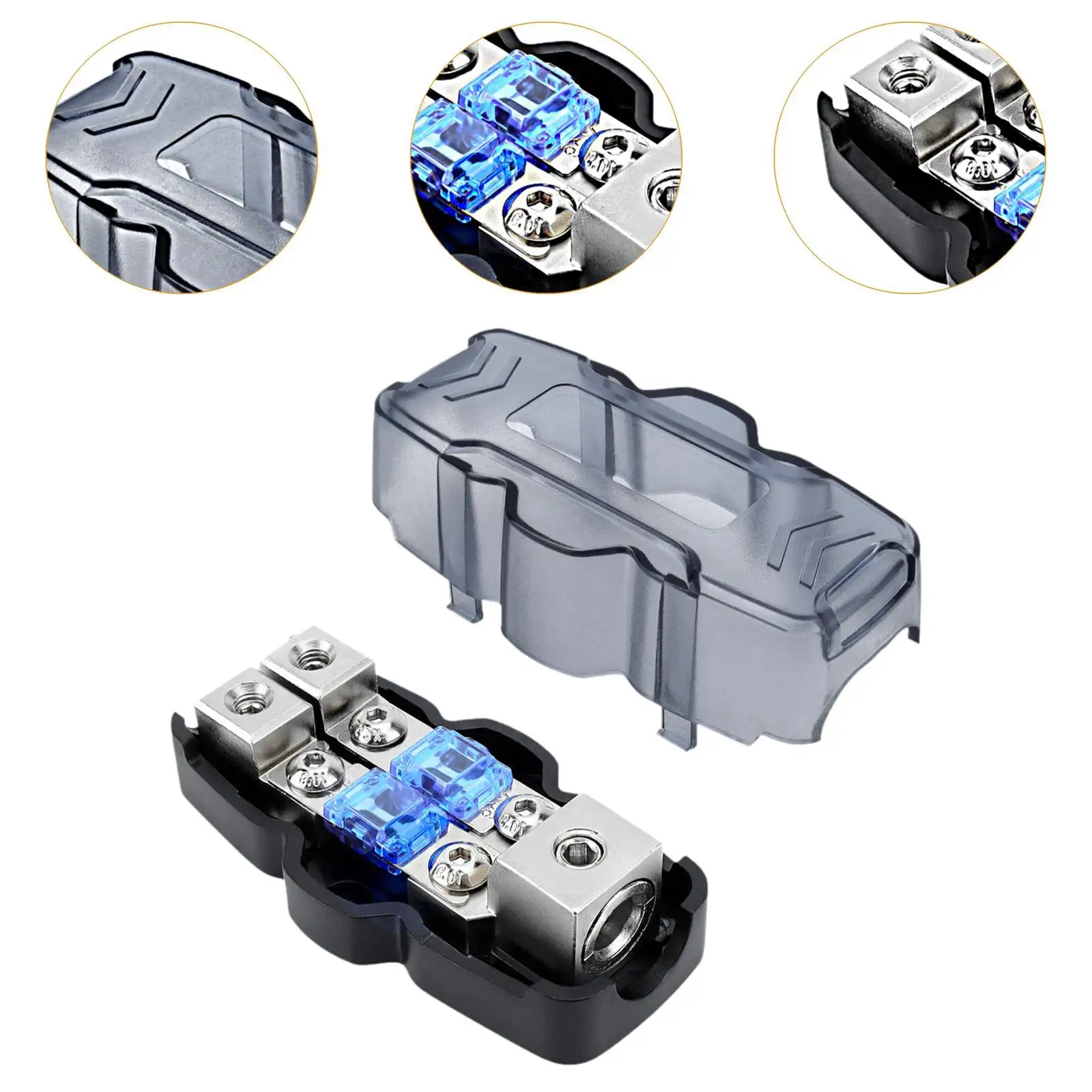 Automotive Fuse Holder Distribution Block 60A 80A 100A for Yachts Cars Ships