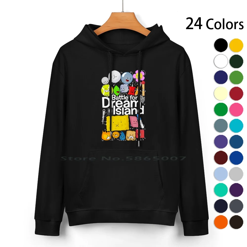 Bfdi Poster Black Pure Cotton Hoodie Sweater 24 Colors Bfdi 100% Cotton Hooded Sweatshirt For Women Men Unisex Gifts Heat