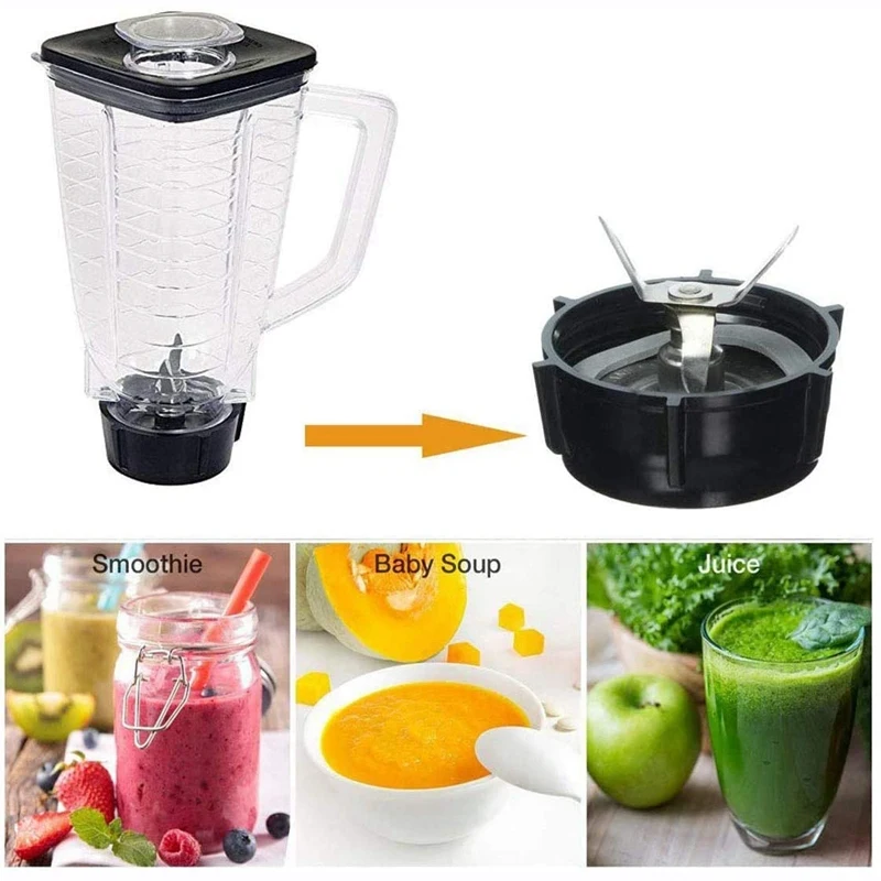 Vervangend Onderdeel Voor Oster Blender 1Pcs Blade & 1Pcs Blender Pot Base & 2 Pcs Pakking Afdichtingen & 1Pcs Vierkante Aandrijving