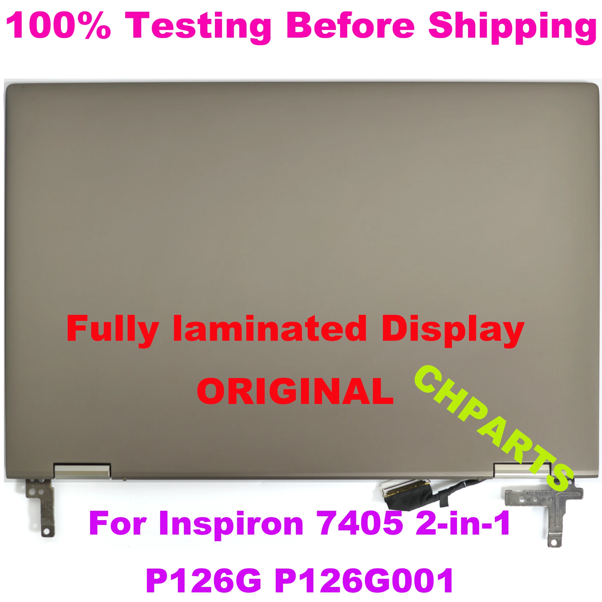 Imagem -05 - Lcd Touch Screen Substituição Assembly com Painel de Dobradiças Dell Inspiron 5406 7405 em P126g P126g004 14 Polegadas 1080p